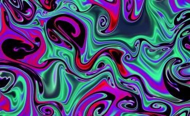 Sihirli uzay dokusu, desen, renkli duman ve ateş gibi görünüyor