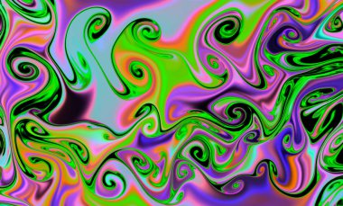 Sihirli uzay dokusu, desen, renkli duman ve ateş gibi görünüyor