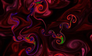 Sihirli uzay dokusu, desen, renkli duman gibi görünüyor