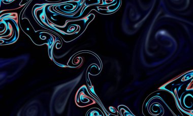 Sihirli uzay dokusu, desen, renkli duman ve ateş gibi görünüyor