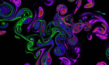 Sihirli uzay dokusu, desen, renkli duman ve ateş gibi görünüyor