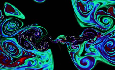 Sihirli uzay dokusu, desen, renkli duman ve ateş gibi görünüyor