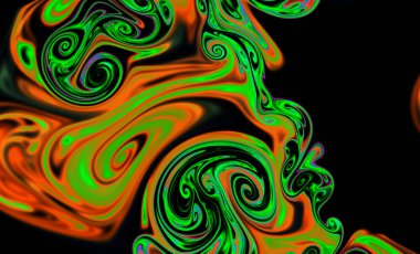 Sihirli uzay dokusu, desen, renkli duman ve ateş gibi görünüyor