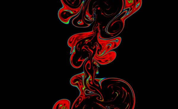 神奇的空间纹理，图案，看起来像五颜六色的烟和火 — 图库照片