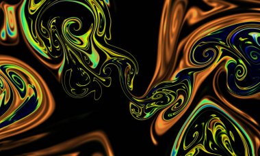 Sihirli uzay dokusu, desen, renkli duman ve ateş gibi görünüyor