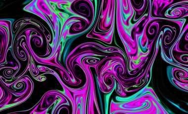 Sihirli uzay dokusu, desen, renkli duman ve ateş gibi görünüyor