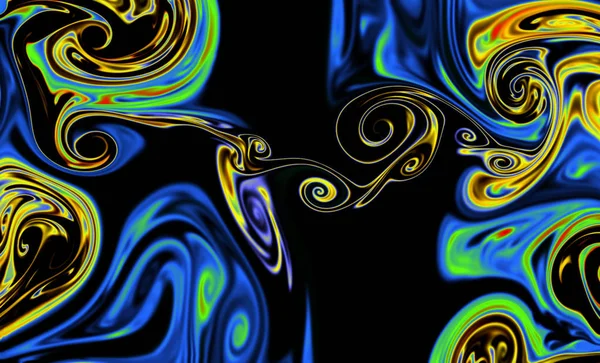 Magische Raumtextur, Muster, sieht aus wie bunter Rauch und Feuer — Stockfoto