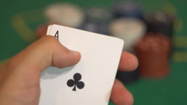 Reveal Four Aces — Stock Video