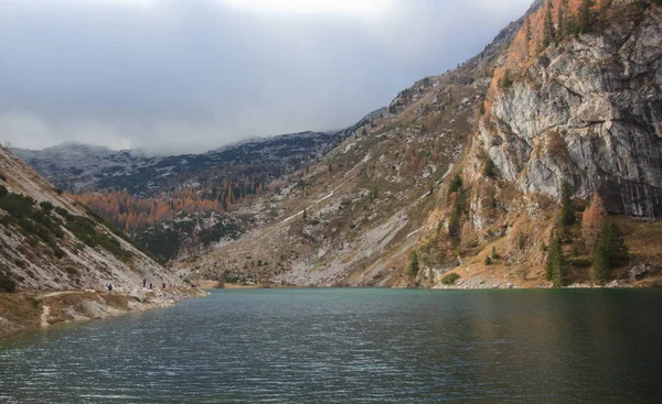 Krn Lake Julian Alps Julian Alps Alpe Adria Trail Slovenia — Stock Photo, Image