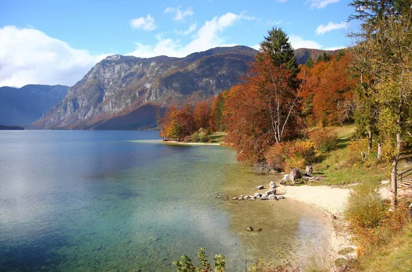 Bohinj see, ribcev laz, Slowenien — Stockfoto