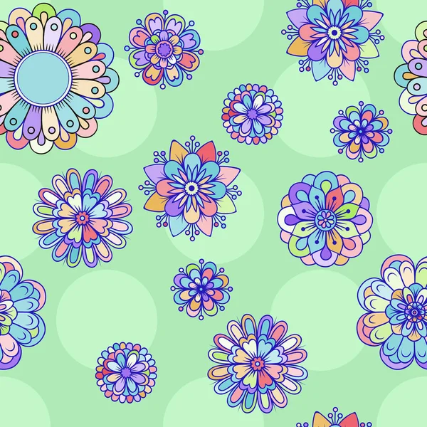 Beautiful pattern in small abstract flower. Small colorful flowers.