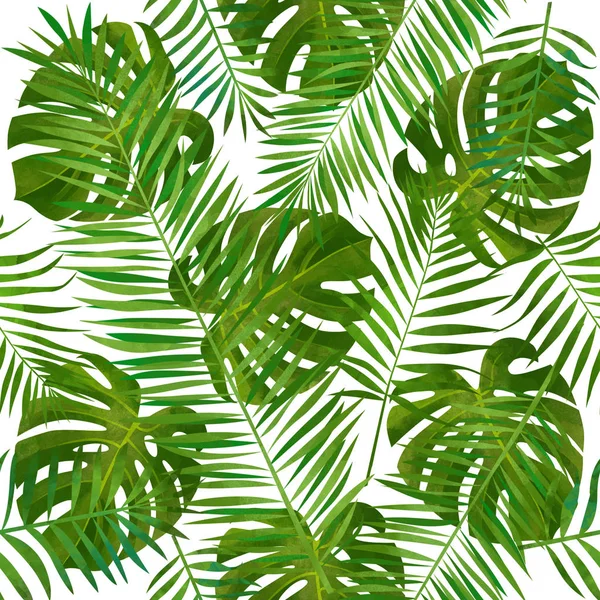 Tropical background. Fashionable summer pattern.