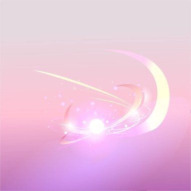 Sihirli ışıklar ve bulanık arka plan şirin gerçekçi büyü inci inci