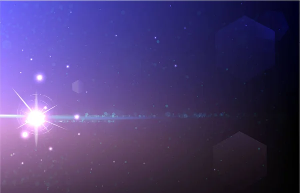Cosmos Big Bang Ilustração Vetorial Realista Milckyway Estrelas Fundo Espaço — Vetor de Stock