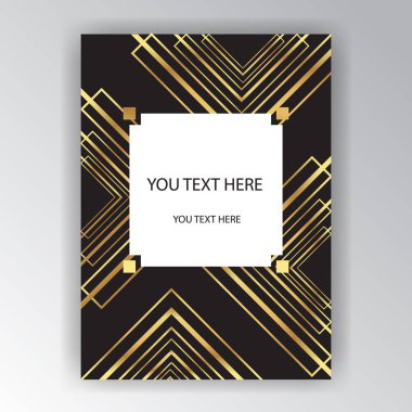 Art Deco sayfa şablonu 