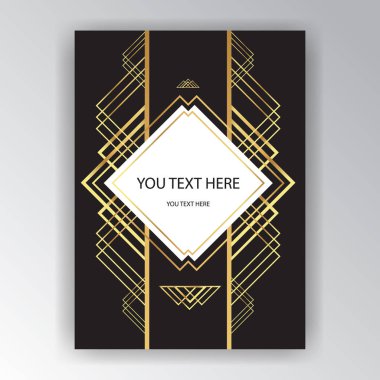 Kaynak art deco, sanat novo pate şablon, Orta Doğu tarzı, modern geometrik arka plan yazdırma ve web Gatsby stili.