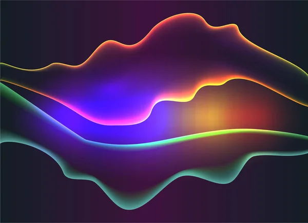 Αφηρημένη Ηχητικά Κύματα Φωτός Ισοσταθμιστή Δροσερό Υπόβαθρο Για Web Εκτύπωση — Διανυσματικό Αρχείο