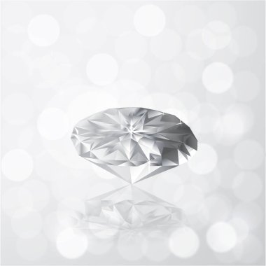 Elmas gri beyaz bokeh ufuk arka plan, vektör çizim yazdırma ve web ile hafif renk. Elmaslar kızların en iyi arkadaşı, yaratıcı banner .