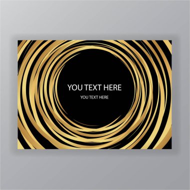 Soyut altın siyah daire lüks şık arka plan, modern tasarım moda stil, sayfa şablonu web ve baskı, poster ve afiş art deco için / sanat nuvo 