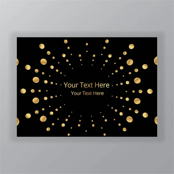 Abstrato Dourado Círculo Preto Luxo Elegante Fundo Design Moderno Estilo — Vetor de Stock