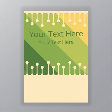 Web ve yazdırma için düz Basitleştirilmiş damla soyut vektör cliced arka plan 