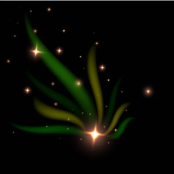 Kruh Ohně Barevnými Plameny Neonová Světla Pohybu Účinek Fialovém Pozadí — Stockový vektor