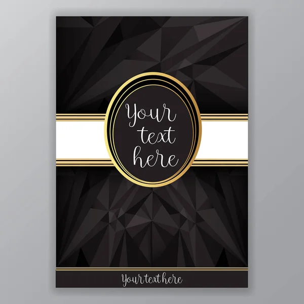 Plantilla Página Art Deco Estilo Gatsby Para Web Impresión Patrón — Vector de stock