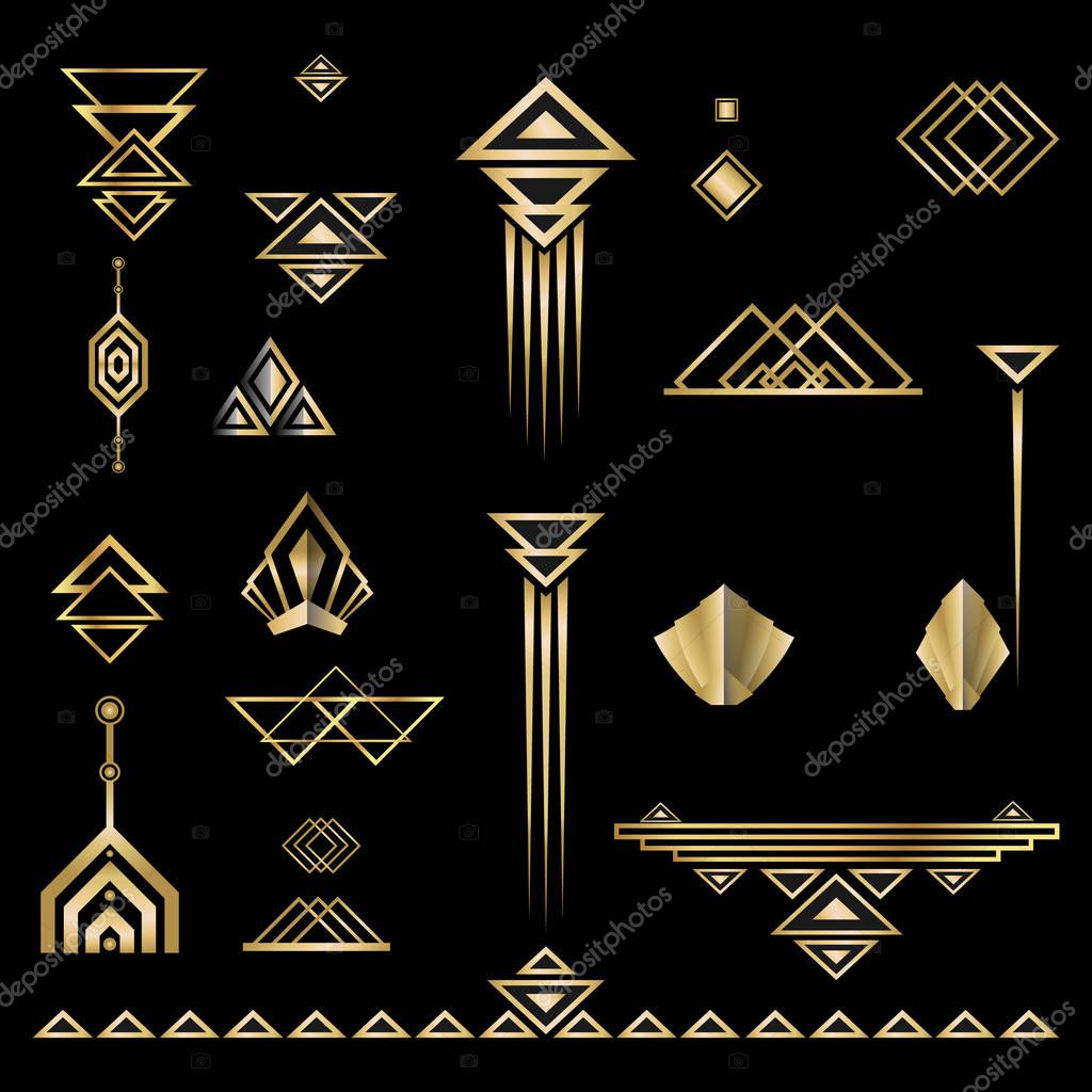 Art deco  set of objects