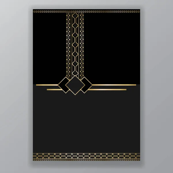 Art deco pagina temlate — Stockvector