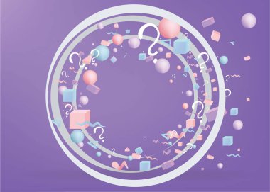 3D rakamlar gerçekçi vektör temelleri kompozisyon 