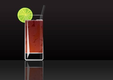 Resmi kokteyl simgesi, unutulmaz Americano