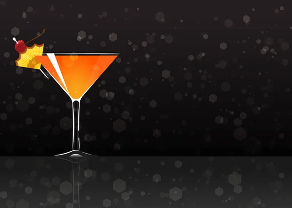 Icône officielle du cocktail, L'inoubliable Mary Pickford — Image vectorielle