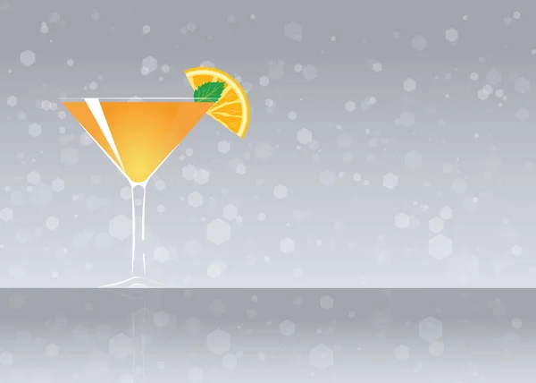 Official cocktail icon, The Unforgettable Paradise — Stock Vector
