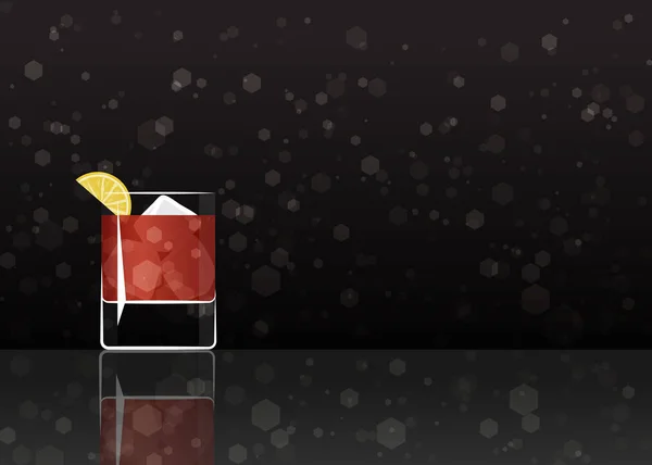 Icône officielle du cocktail, L'inoubliable Sazerac — Image vectorielle