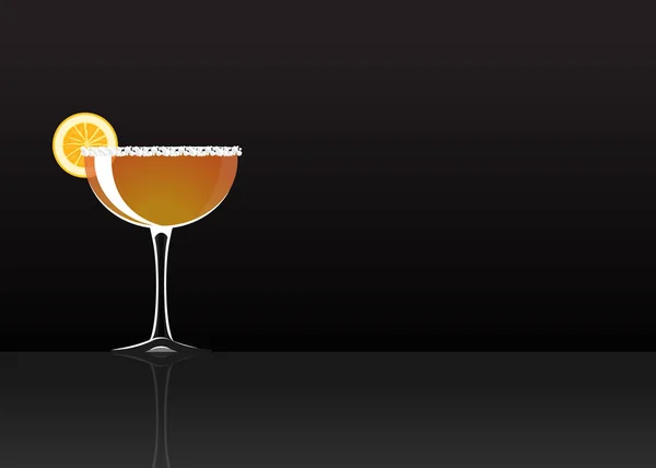 Offizielle Cocktail-Ikone, der unvergessliche Beiwagen — Stockvektor