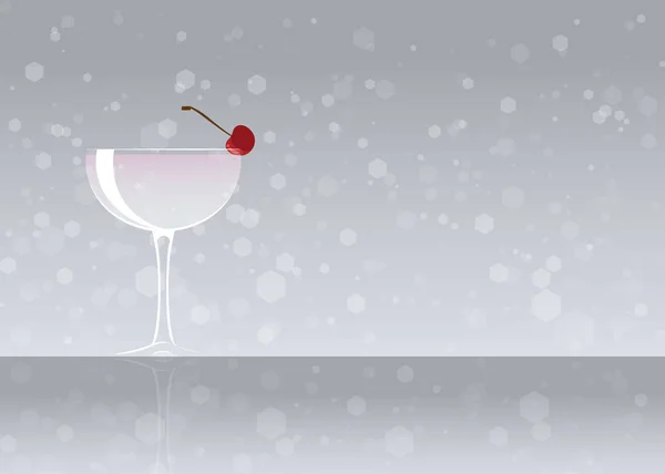 Offizielle Cocktail-Ikone, die unvergessene weiße Dame — Stockvektor