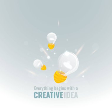  Ampul ve bokeh ışıkları, yenilik akıllı ilham indus