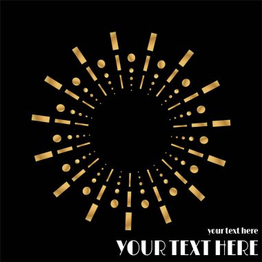 Art Deco sayfa şablonu, ağ ve baskı için retro tarzı, altın çizgileri olan geometrik retro desen tasarımı. Modern tasarım menü veya broşür, lüks yirmili yıllar tarzı