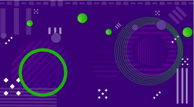 Soyut geometrik arkaplan, web ve baskı için moda dekorasyon. Yaratıcı parlak fütüristik hareket şablonu, geniş vektör