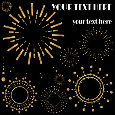 Art Deco sayfa şablonu, ağ ve baskı için retro tarzı, altın çizgileri olan geometrik retro desen tasarımı. Modern tasarım menü veya broşür, lüks yirmili yıllar tarzı