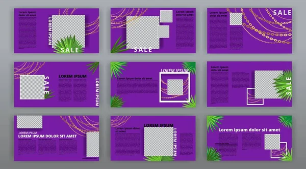 Plantillas Página Web Moda Diseño Presentación Mínima Plantilla Polivalente Para — Archivo Imágenes Vectoriales