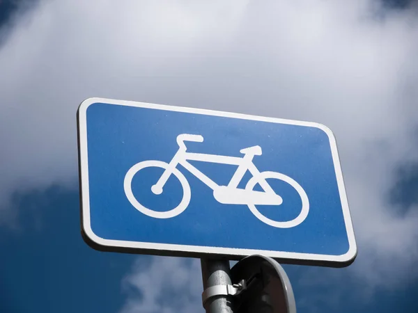 Blue Bicycle Signs