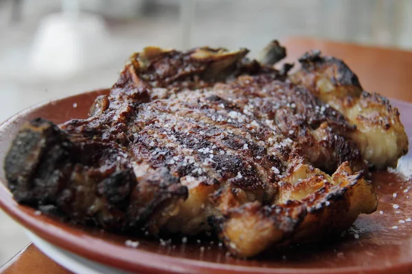 Tradition Grilled Chuleton Bone Salt — Stock Photo, Image