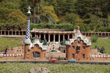 Editoryal kullanım. İspanya, Catalunya tr Miniatura park, Ağustos 2018 