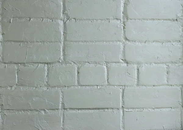 Dinding Bata Realistis Dicat Dan Diplester — Stok Foto