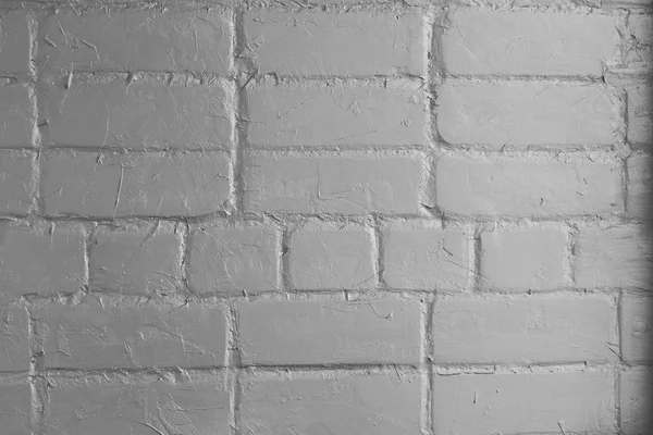 Gerçekçi Tuğla Duvar Boyalı Sıvalı — Stok fotoğraf