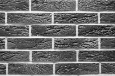 Tüm beyaz eklemleri arka plan ile orijinal siyah beyaz tuğla 