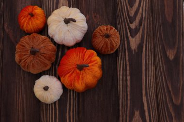 Tekstil balkabağı ev dekorasyonu, sonbahar tatilleri