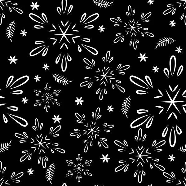 Seamless Snow Pattern Use Background Pattern Fabric Vector Pattern Beautiful — Stock Vector