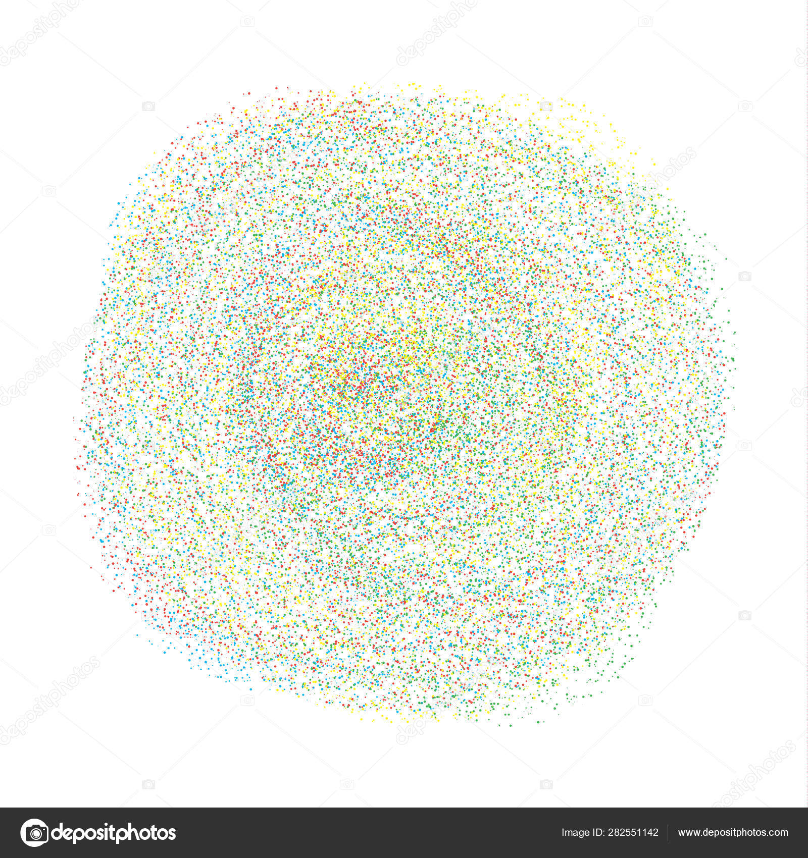 Banniere Ronde Avec Nombreux Petits Points Multicolores Image Vectorielle Par Ivvivvi C Illustration